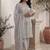 Women Floral Embroidered Regular Thread Work Pure Cotton Kurta with Trousers & With Dupatta