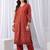 Women Ethnic Motifs Embroidered Regular Thread Work Kurta with Trousers
