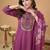 Women Floral Embroidered Regular Thread Work Kurta with Trousers & With Dupatta