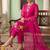 Women Floral Embroidered Regular Thread Work Kurta with Trousers & With Dupatta