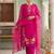 Women Floral Embroidered Regular Thread Work Kurta with Trousers & With Dupatta
