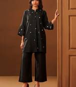 Women Ethnic Motifs Embroidered Regular Thread Work Kurta with Palazzos