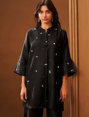 Women Ethnic Motifs Embroidered Regular Thread Work Kurta with Palazzos 2