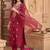 Women Ethnic Motifs Embroidered Regular Gotta Patti Kurta with Trousers & With Dupatta