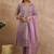 Women Paisley Embroidered Regular Liva Kurta with Trousers & With Dupatta