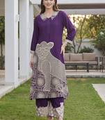 Women Printed Regular Kurta with Palazzos