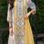 Women Floral Printed Regular Thread Work Liva Kurta with Palazzos & With Dupatta