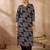 Women Printed Regular Thread Work Pure Cotton Kurta with Trousers & With Dupatta