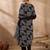 Women Printed Regular Thread Work Pure Cotton Kurta with Trousers & With Dupatta