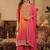 Women Ombre Dyed Regular Thread Work Kurta with Trousers & With Dupatta