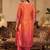 Women Ombre Dyed Regular Thread Work Kurta with Trousers & With Dupatta