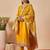 Women Ethnic Motifs Regular Thread Work Kurta with Trousers & With Dupatta