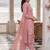 Women Floral Printed Regular Thread Work Linen Kurta with Trousers & With Dupatta