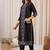 Women Ethnic Motifs Embroidered Regular Thread Work Pure Cotton Kurta with Trousers