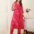 Women Leheriya Printed Regular Kurta with Trousers