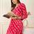 Women Leheriya Printed Regular Kurta with Trousers