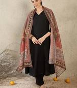 Women Ethnic Motifs Regular Kurta with Trousers & With Dupatta