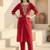 Women Ethnic Motifs Embroidered Regular Thread Work Kurta with Trousers