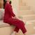 Women Ethnic Motifs Embroidered Regular Thread Work Kurta with Trousers
