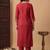 Women Ethnic Motifs Embroidered Regular Thread Work Liva Kurta with Trousers