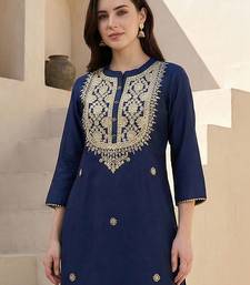 Women Ethnic Motifs Embroidered Regular Thread Work Kurta with Trousers