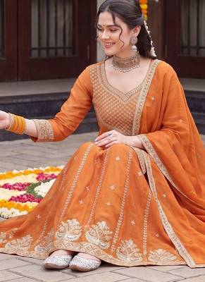 Women Ethnic Motifs Embroidered Regular Kurta with Sharara & With Dupatta 5