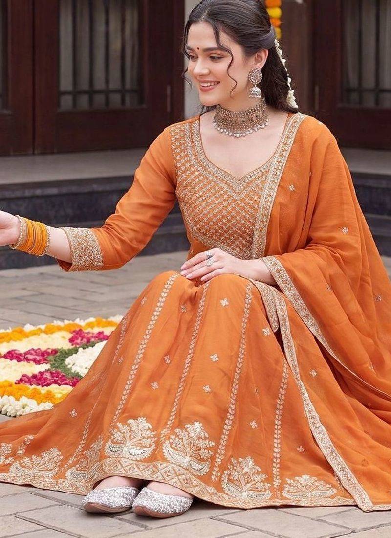 Women Ethnic Motifs Embroidered Regular Kurta with Sharara & With Dupatta