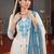 Women Floral Embroidered Regular Thread Work Kurta with Palazzos & With Dupatta