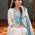 Women Floral Embroidered Regular Thread Work Kurta with Palazzos & With Dupatta