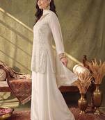 Women Ethnic Motifs Embroidered Regular Sequinned Kurta with Palazzos & With Dupatta