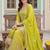 Women Ethnic Motifs Embroidered Regular Mirror Work Kurta with Sharara & With Dupatta