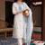 Women Floral Embroidered Regular Thread Work Pure Cotton Kurta with Trousers & With Dupatta