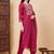 Women Ethnic Motifs Embroidered Regular Thread Work Liva Kurta with Trousers & With Dupatta