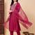 Women Ethnic Motifs Embroidered Regular Thread Work Liva Kurta with Trousers & With Dupatta