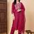 Women Ethnic Motifs Embroidered Regular Thread Work Liva Kurta with Trousers & With Dupatta