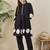 Women Pleated Pure Cotton Kurta with Trousers