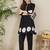Women Pleated Pure Cotton Kurta with Trousers