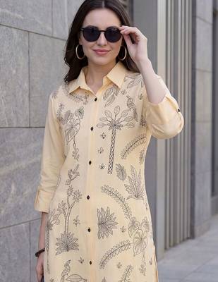 Women Floral Printed Regular Pure Cotton Kurta with Trousers 2