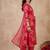 Women Floral Printed Regular Chanderi Silk Kurta with Trousers & With Dupatta