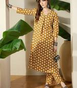 Women Printed Regular Pure Cotton Kurta with Trousers