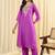 Women Ethnic Motifs Embroidered Regular Thread Work Kurta with Trousers