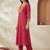 Women Ethnic Motifs Printed Regular Thread Work Kurta with Trousers