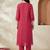 Women Ethnic Motifs Printed Regular Thread Work Kurta with Trousers
