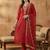 Women Ethnic Motifs Embroidered Regular Thread Work Liva Kurta with Trousers & With Dupatta