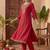 Women Ethnic Motifs Embroidered Regular Thread Work Kurta with Trousers