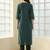 Women Ethnic Motifs Embroidered Regular Thread Work Kurta with Trousers