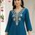 Women Ethnic Motifs Embroidered Regular Thread Work Kurta with Trousers