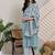 Women Printed Regular Thread Work Pure Cotton Kurta with Trousers & Dupatta