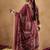Women Floral Printed Angrakha Thread Work Pure Cotton Kurta with Trousers & With Dupatta