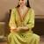 Women Ethnic Motifs Embroidered Empire Thread Work Liva Kurta with Trousers